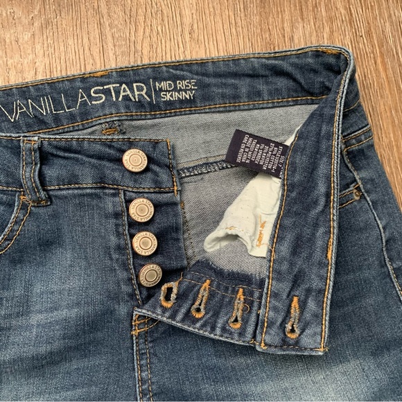 Vanilla Star Mid Rise Skinny Jeans Size 7 - Picture 5 of 8